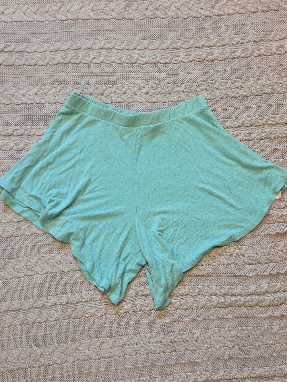 FREE PEOPLE FP BEACH Womens XS Flowy Blue Aqua Shorts Vacation Resort Beach